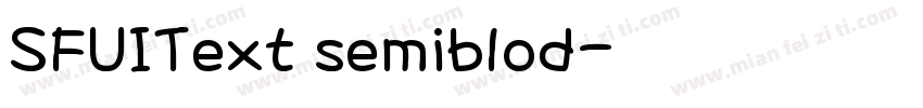 SFUIText semiblod字体转换